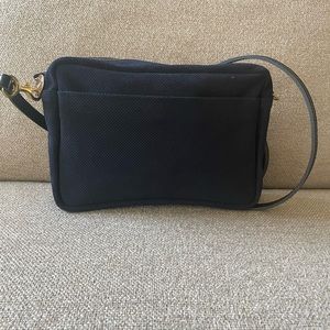 Clare V Marisol with Front Pocket in Navy Suede